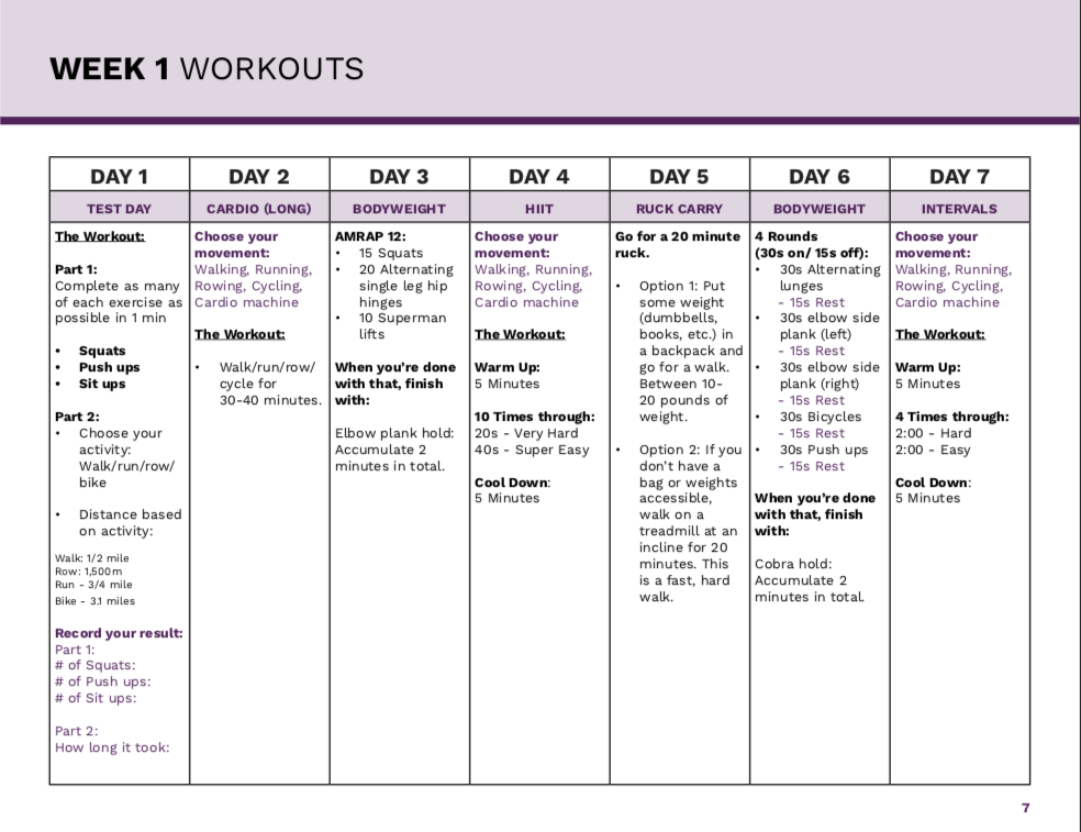 6-Week Workout Plan